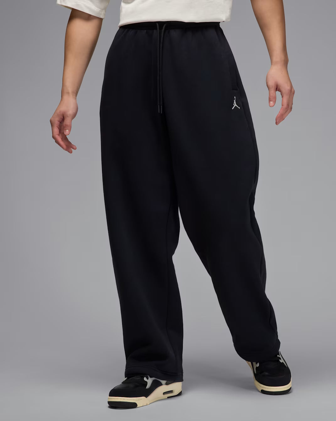 Men's Oversized Open-Hem Trousers